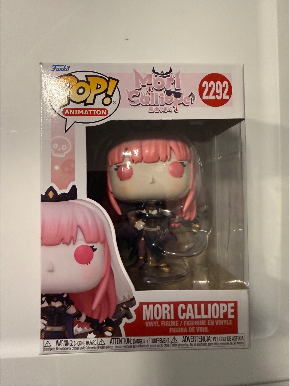 Funko Pop! Animation Mori Calliope #2292 Hololive w/ Protector Vinyl